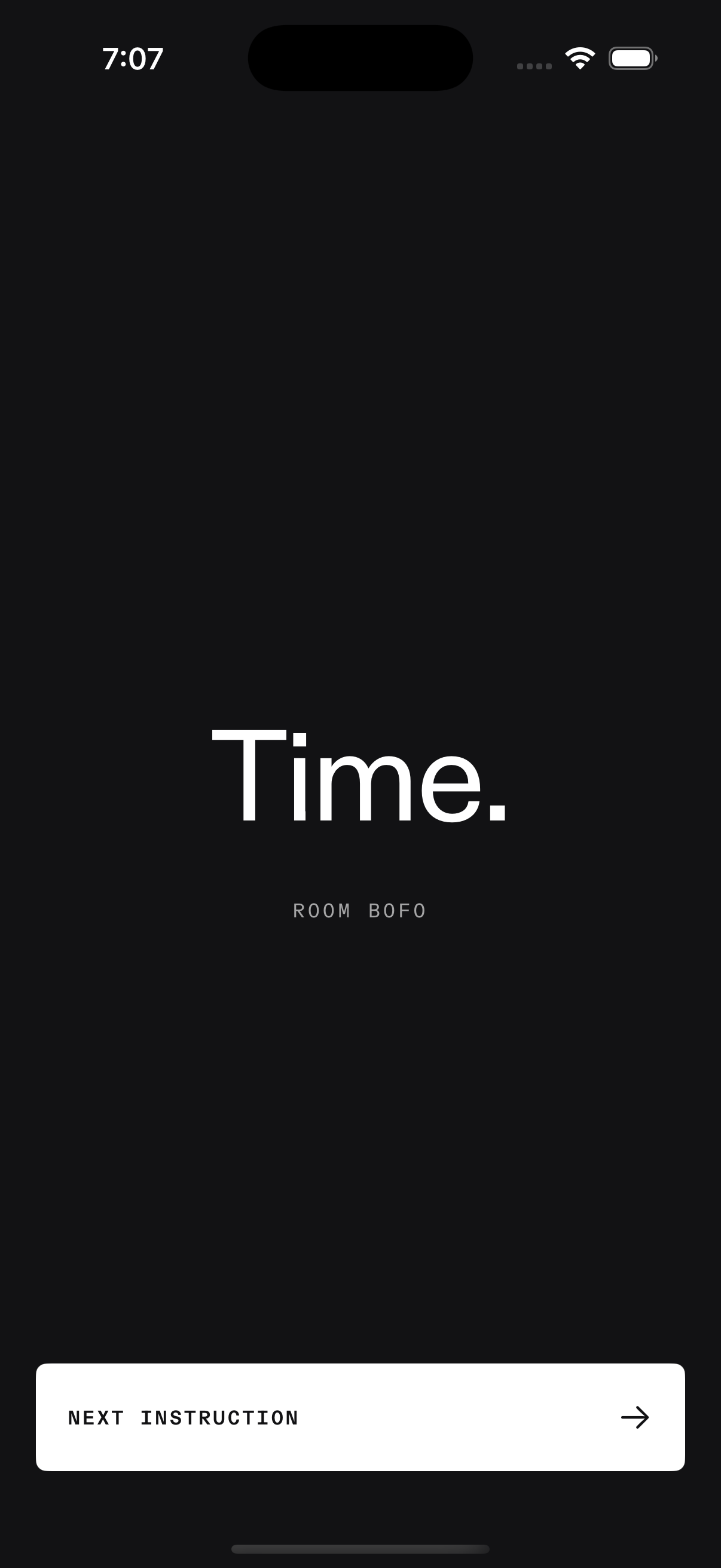 Meetings zero state reading Time with a Next instruction action